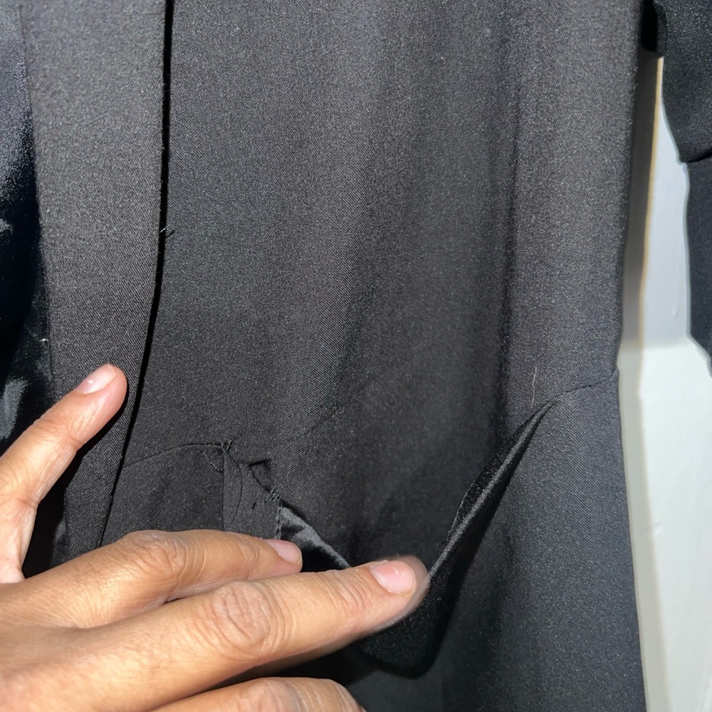 ASOS Women Tuxedo Blazer Jacket Black Size 10 - Picture 3 of 9